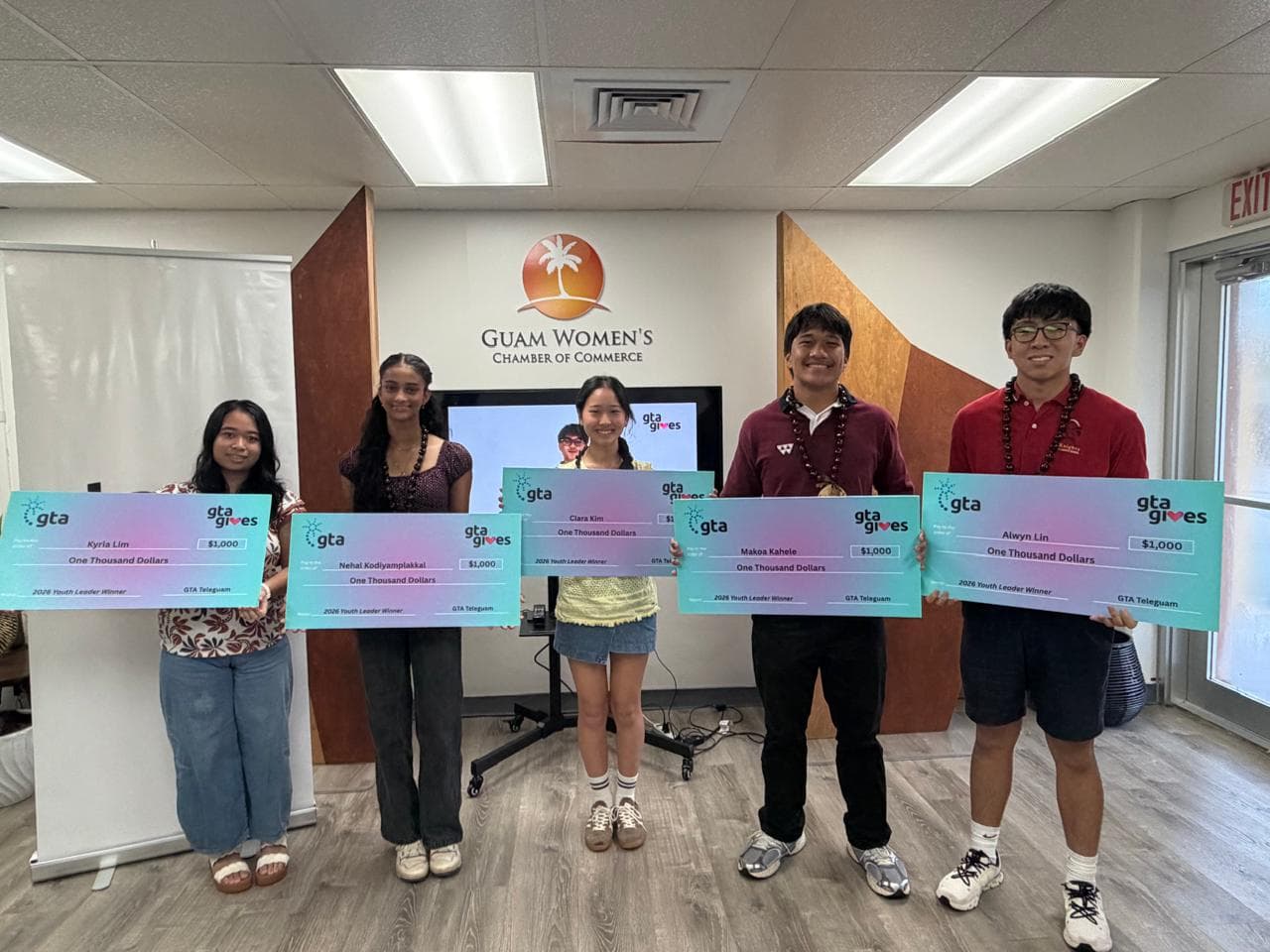 GTA Youth Leaders for SY 2026-2027: Kyria Lim, Nehal Kodiyamplakkal , Clara Kim, Makoa Kahele, and Alwyn Lin